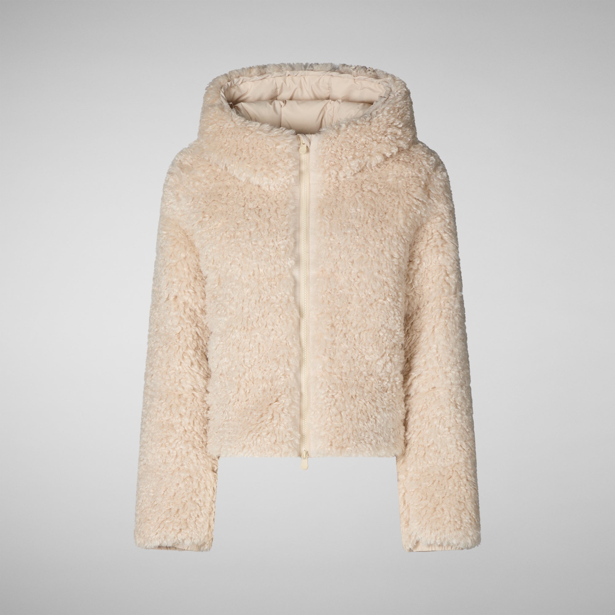 Save The Duck Hooded Jacket Dada Hooded Jacket - Shore Beige