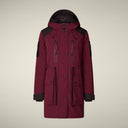 Save The Duck Hooded Parka Kamet Hooded Parka - Wine Red