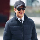 Save The Duck Hybrid Knit Gio Stand-Up Collar Hybrid Knit - Navy Blue Melange