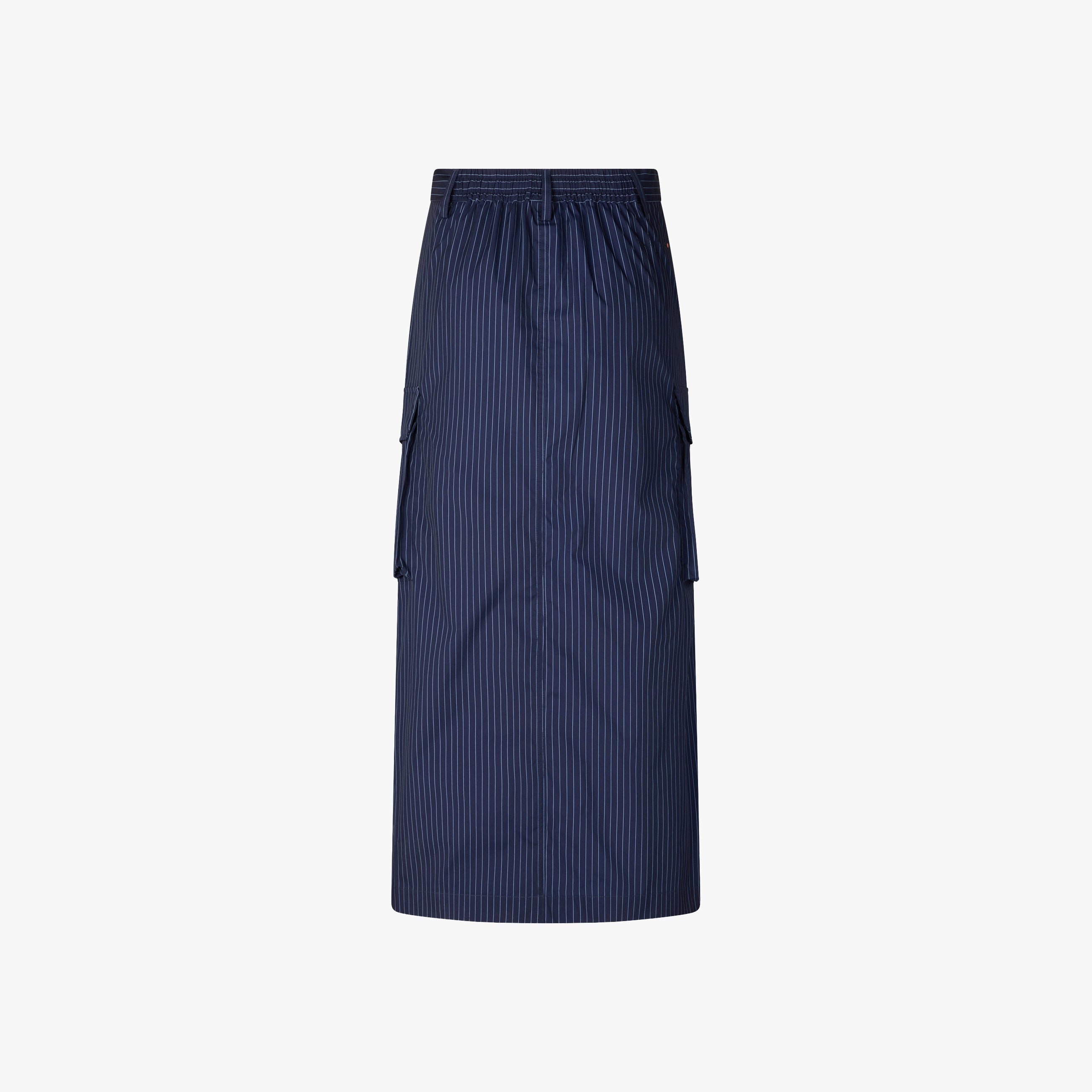 Save The Duck Skirt OMW Printed Cargo Skirt W - Navy Blue Pinstriped