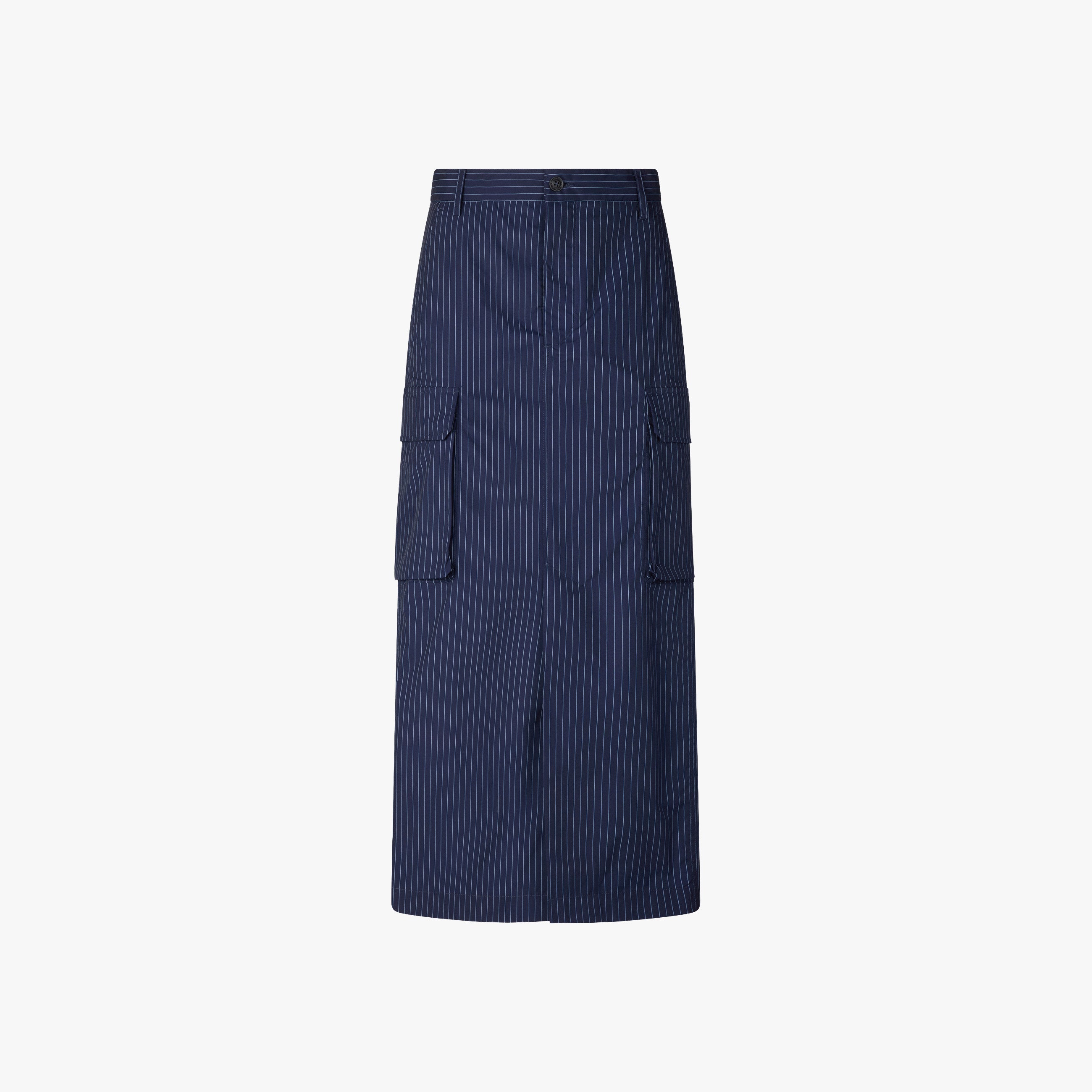 Save The Duck Skirt OMW Printed Cargo Skirt W - Navy Blue Pinstriped