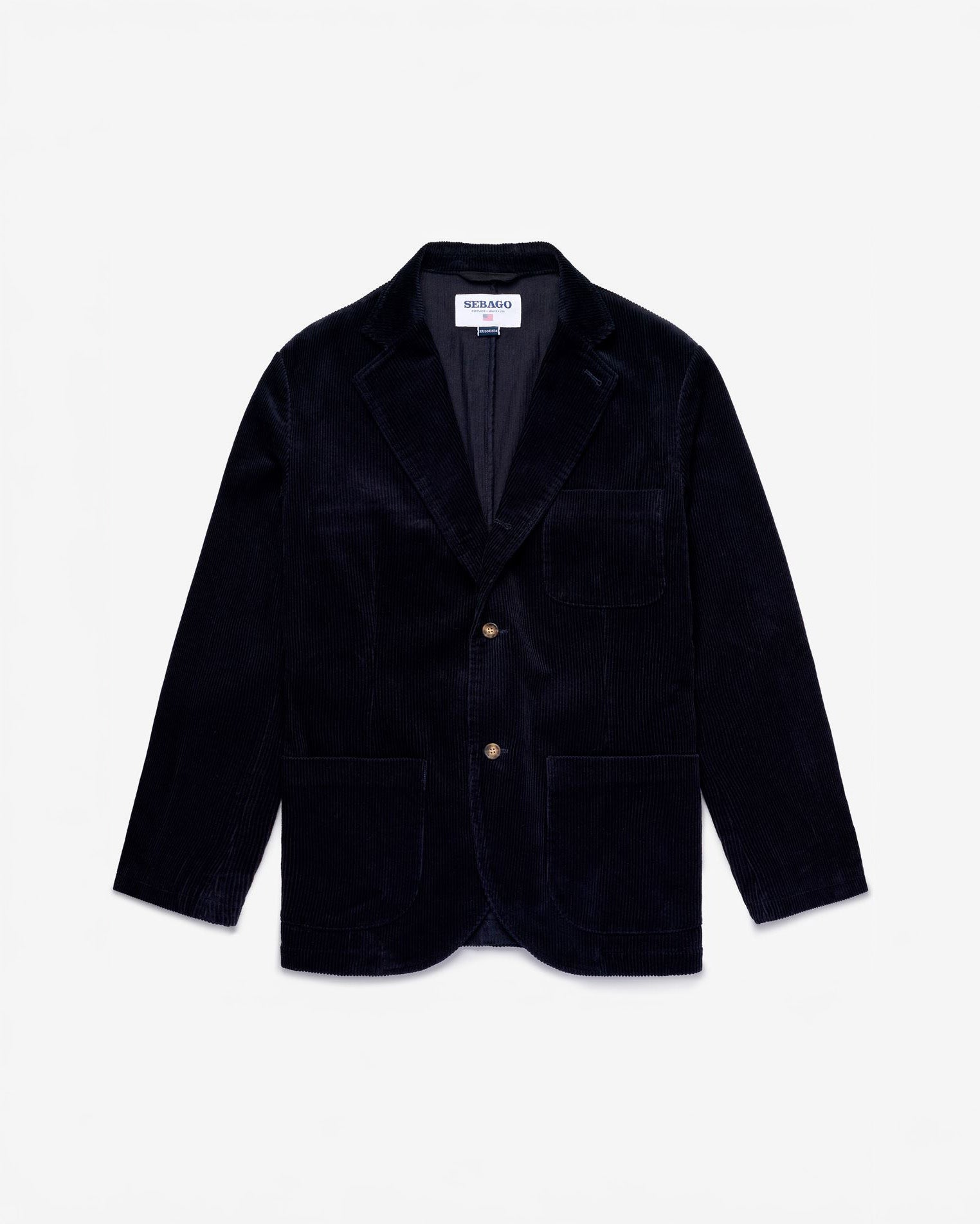 Sebago Blazer Neddick Corduroy Jacket - Blue Dk