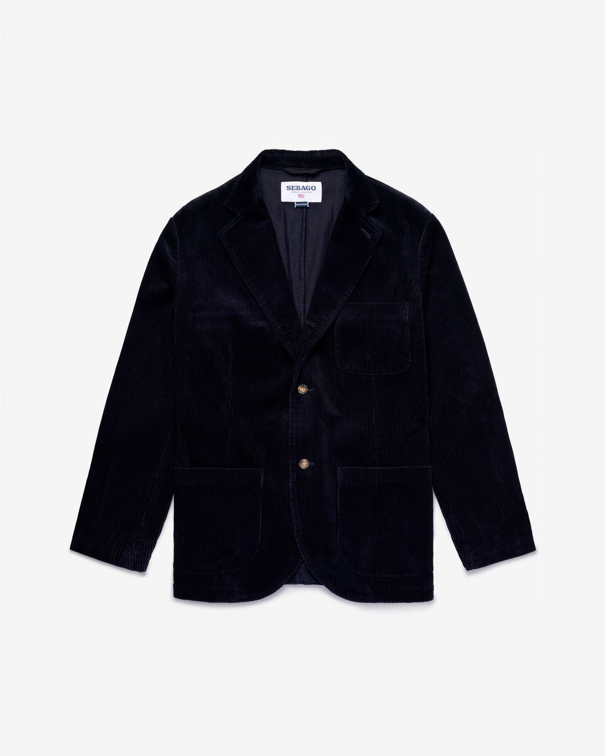Sebago Blazer Neddick Corduroy Jacket - Blue Dk