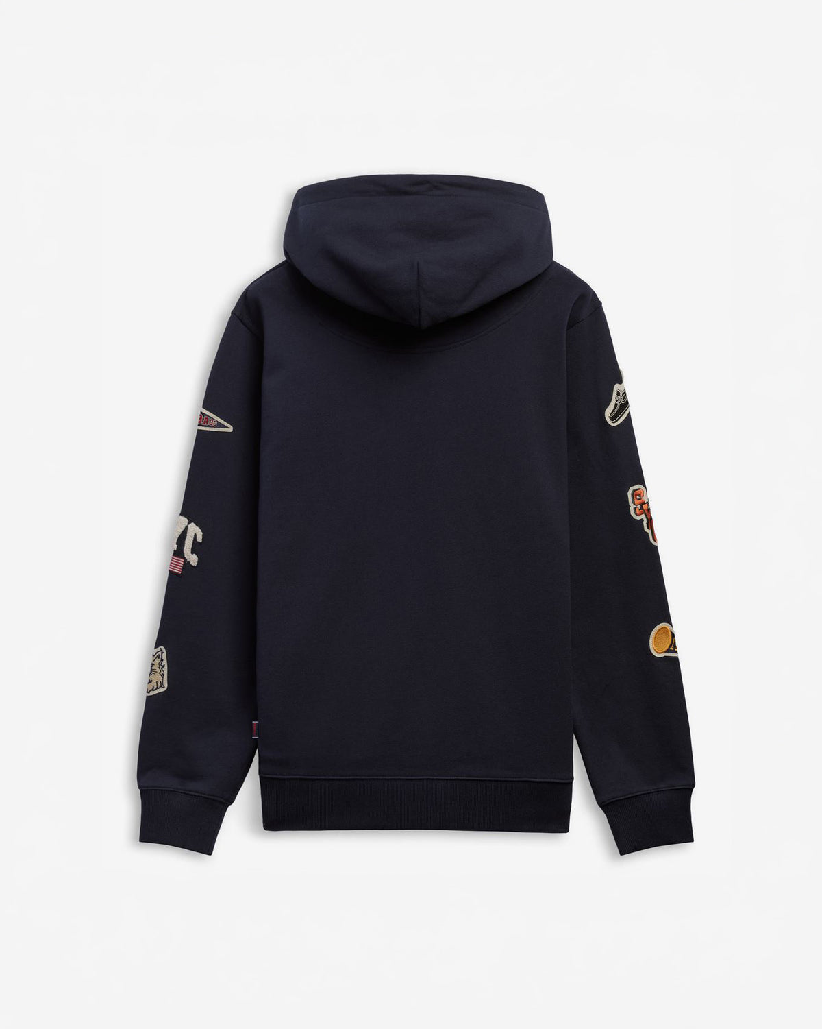 Sebago Fleece Bowline Evo Patch Hoodie - Blu Indigo Sebago
