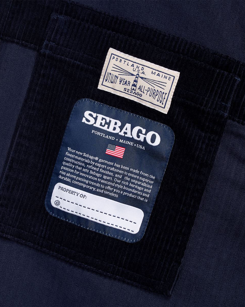 Sebago Jackets Dorr Corduroy Jacket - Blue Dk