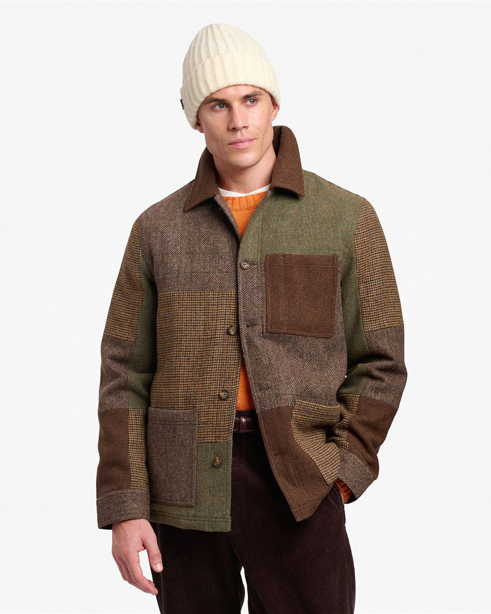 Sebago Jackets Dorr Patchwork Jacket - Blu Indigo Sebago
