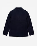 Sebago Jackets Reefers Bonded Wool Coat - Blue Marine