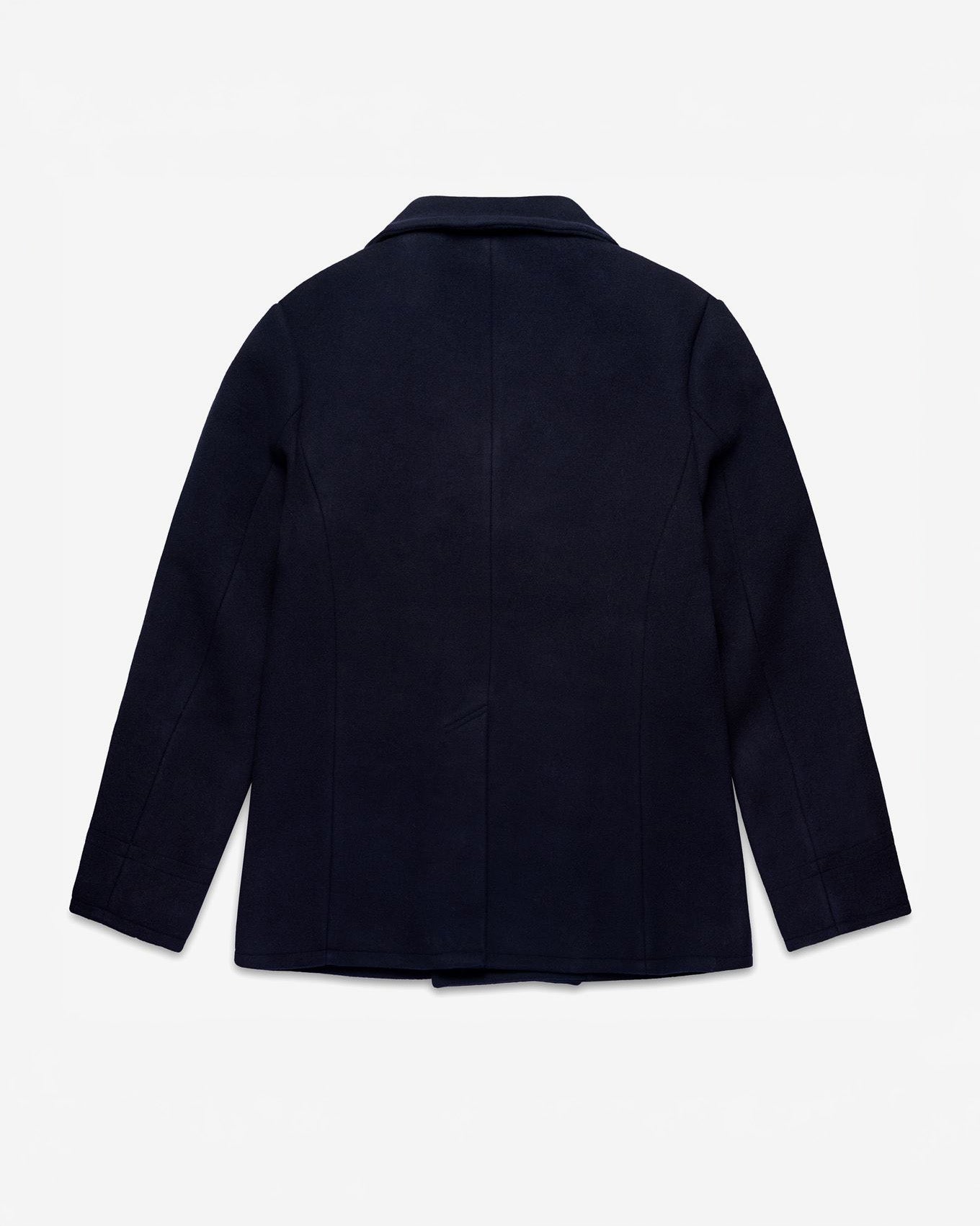 Sebago Jackets Reefers Bonded Wool Coat - Blue Marine