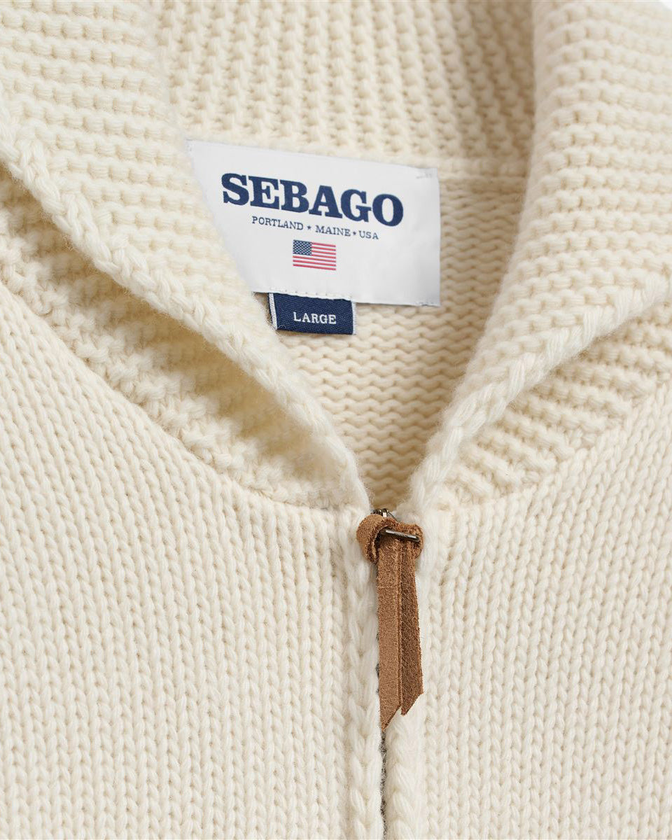 Sebago Knitwear Flemish Irish Sweater - White Antique