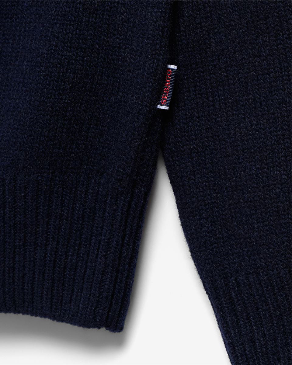 Sebago Knitwear Swiftriver Sweater - Blue Dk