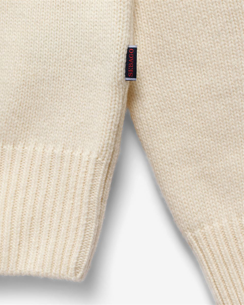 Sebago Knitwear Swiftriver Sweater - White Antique