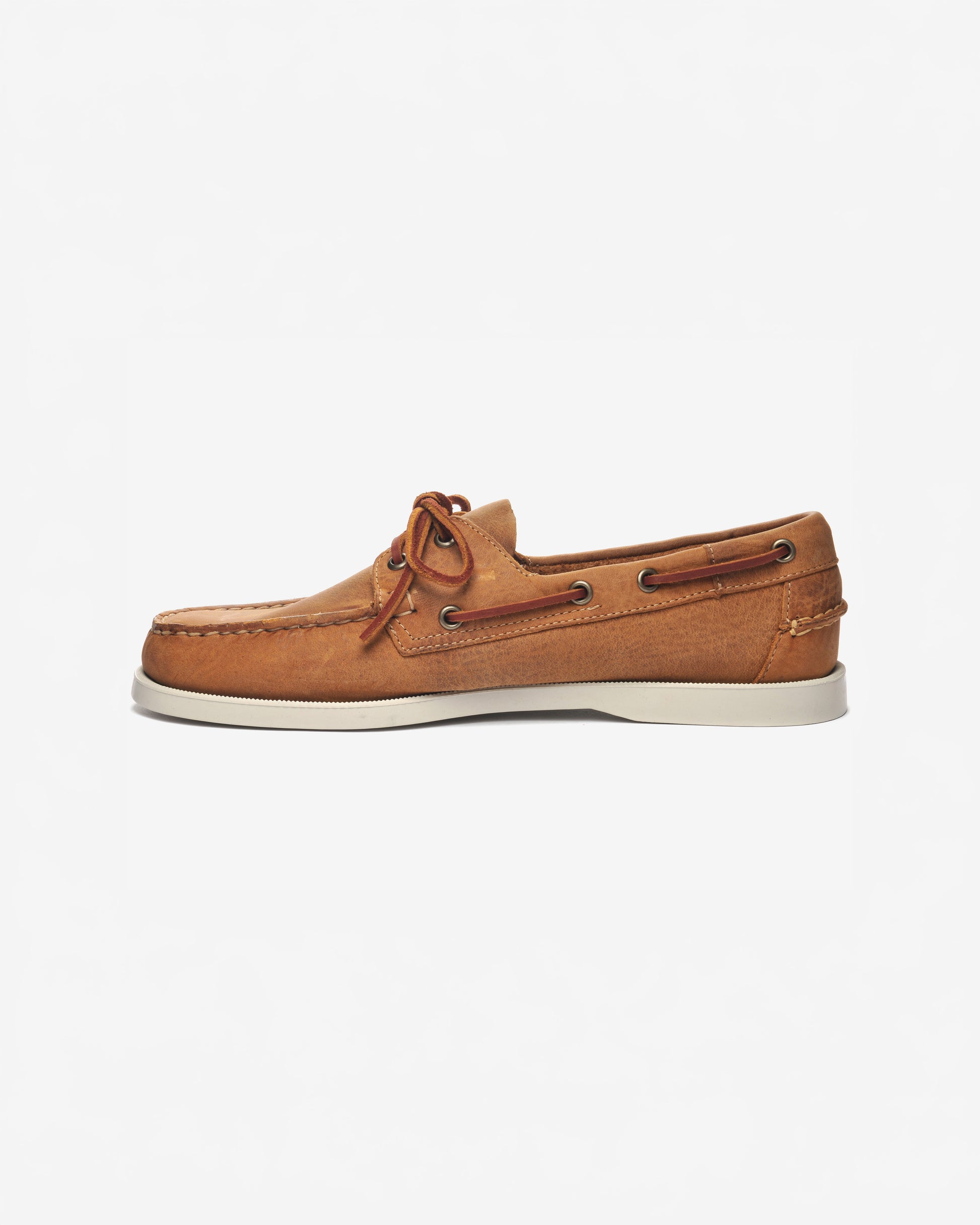 Sebago M Boat Shoes Docksides Portland Crazy Horse - Brown Tan