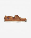Sebago M Boat Shoes Docksides Portland Crazy Horse - Brown Tan