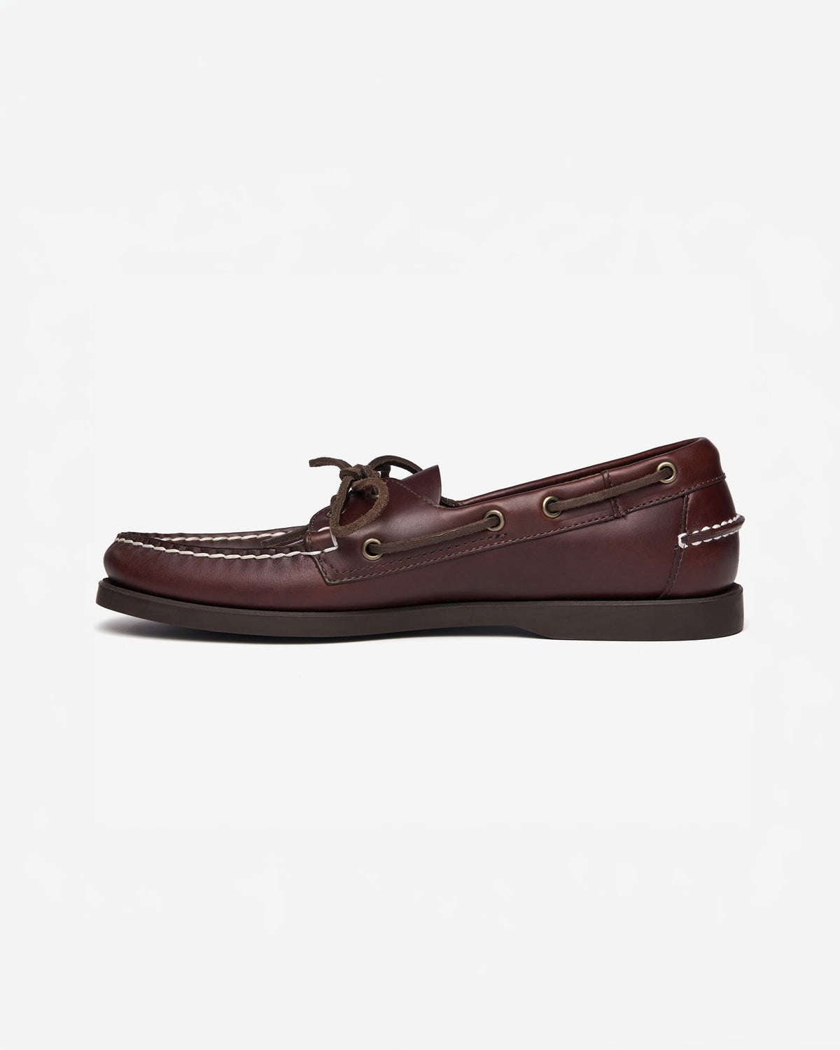 Sebago M Boat Shoes Docksides Portland Waxed - Dk Brown-Gum
