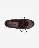 Sebago M Boat Shoes Docksides Portland Waxed - Dk Brown-Gum