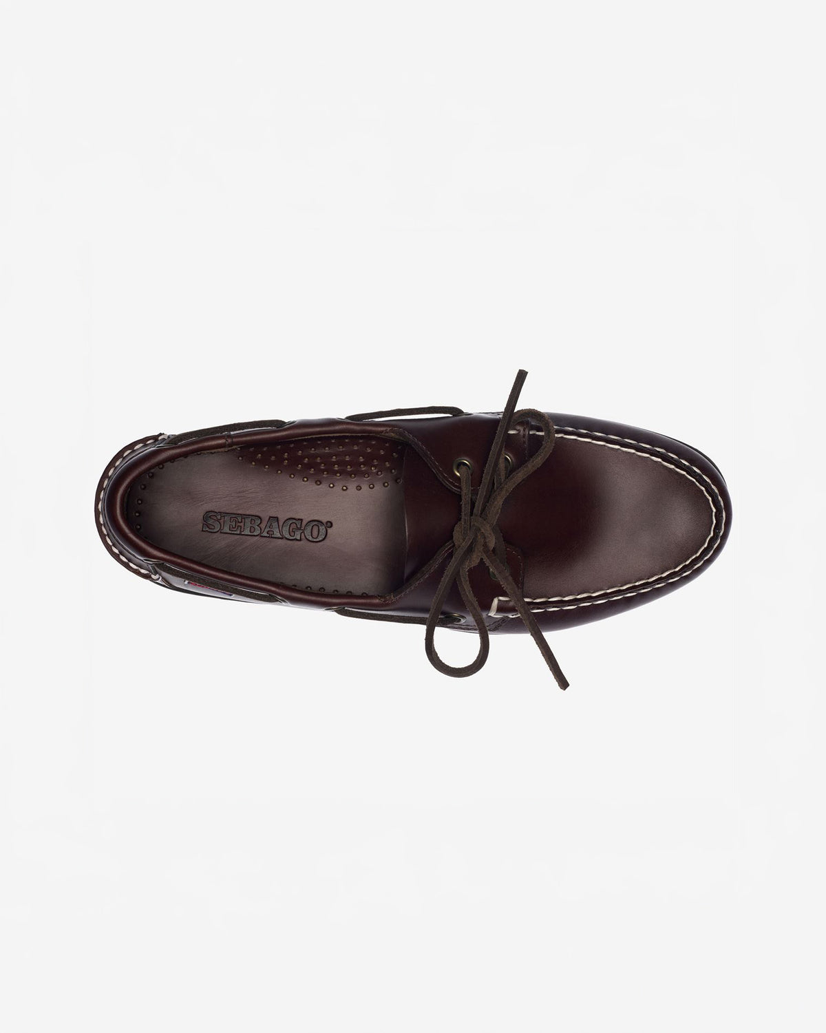 Sebago M Boat Shoes Docksides Portland Waxed - Dk Brown-Gum