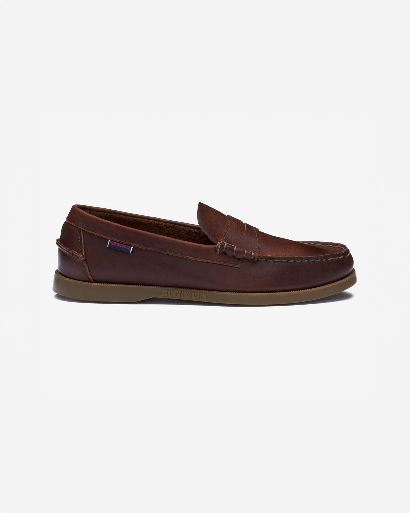 Sebago M Loafers Dolphin Waxed - Brown-Gum
