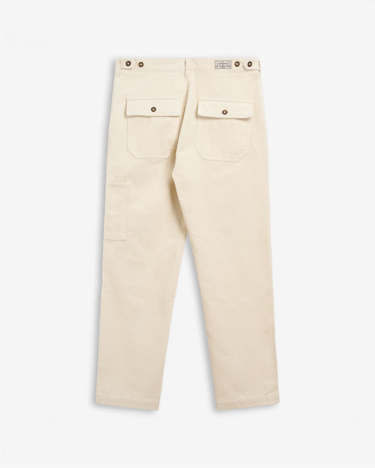 Sebago Pants Milton Corduroy Pants - White Natural
