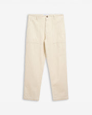 Sebago Pants Milton Corduroy Pants - White Natural