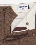 Sebago Pants Rendon Herringbone Trouser - Beige Sebago