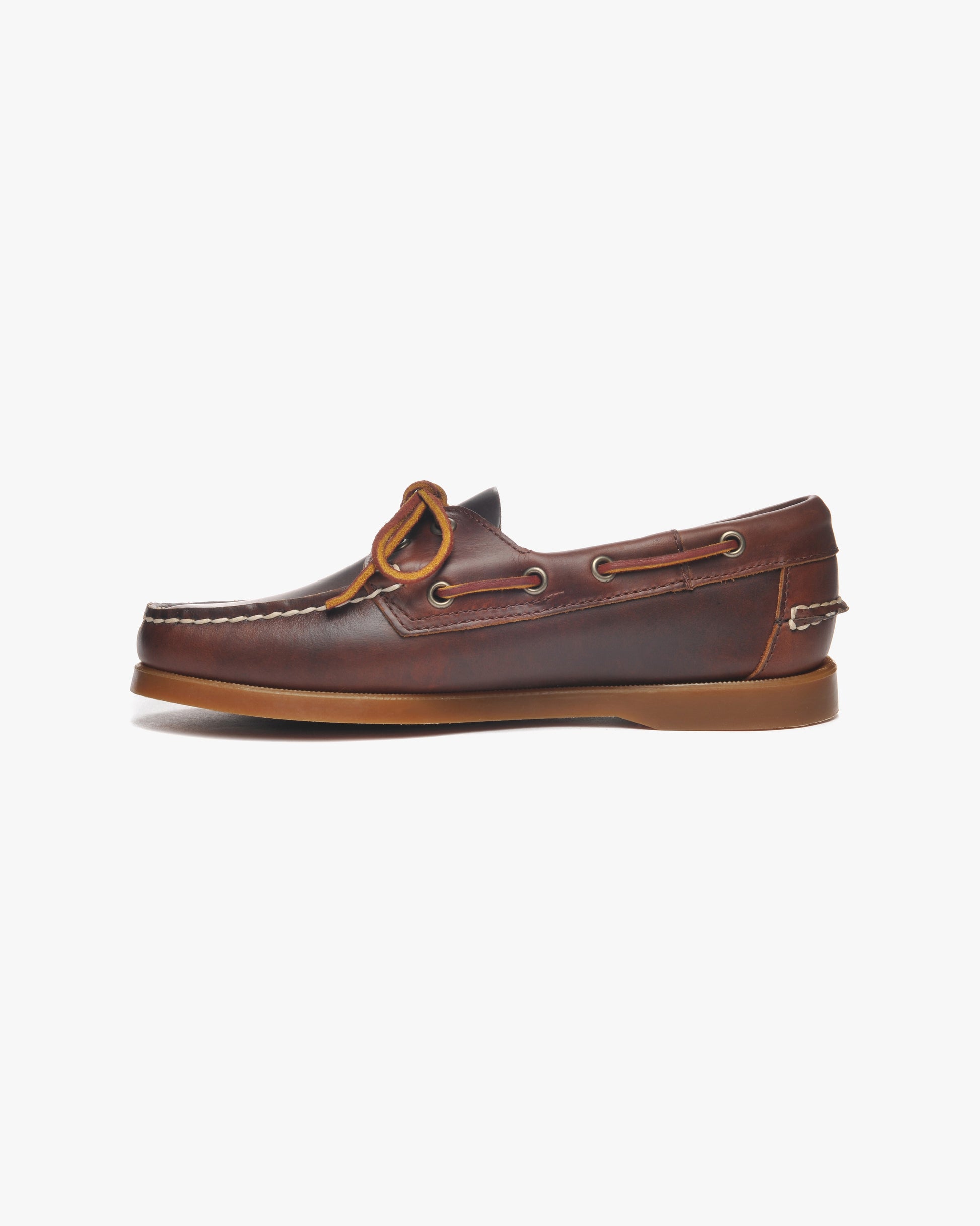 Sebago W Boat Shoes Portland Waxed Woman - Brown-Honey
