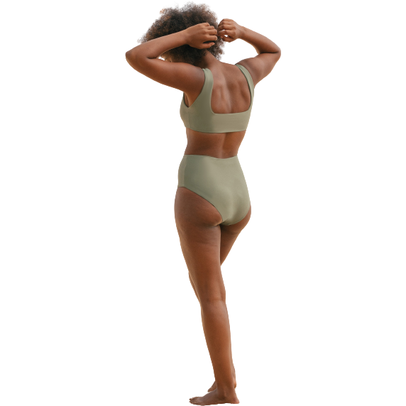 September Swim W Swimsuit Eden Top, Army