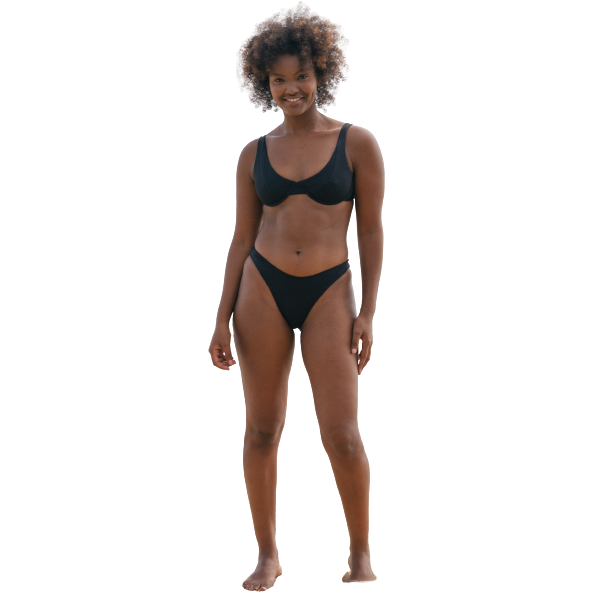 September Swim W Swimsuit Rita Top, Black