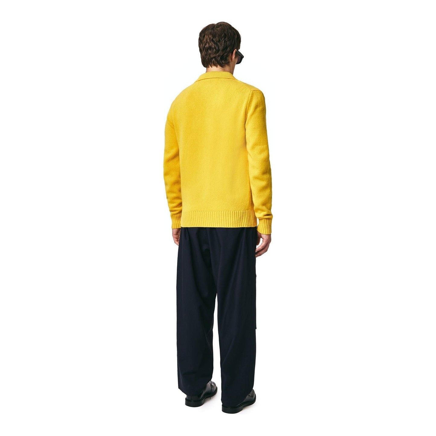 Seven Gauge fw23 U Sweater Wool Polo, Giallo