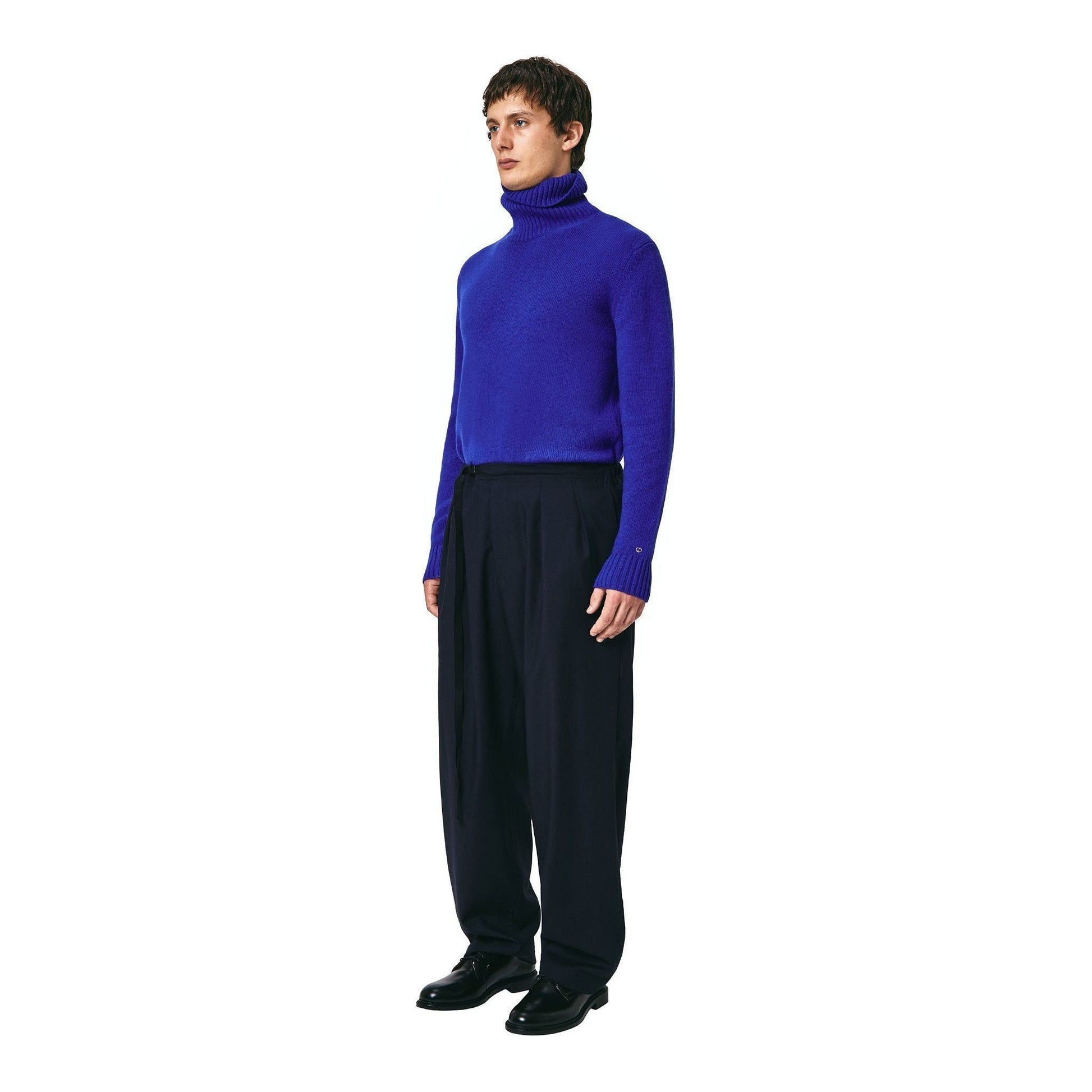 Seven Gauge fw23 U Trouser Trouser Tropical Wool, Blu