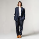 Seven Gauge U Blazer Blu / S Double Breast Blazer Tropical Wool
