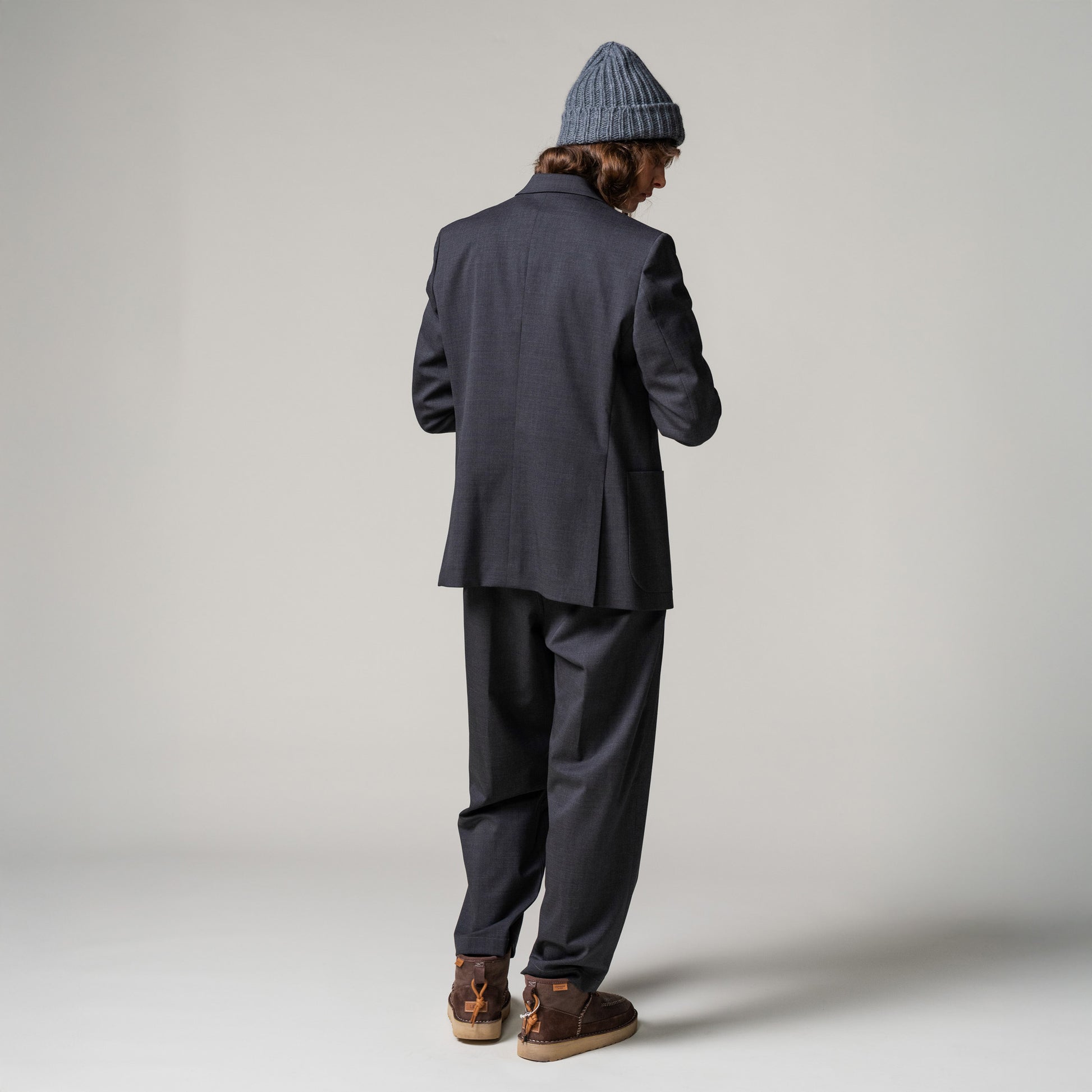 Seven Gauge U Blazer Double Breast Blazer Tropical Wool