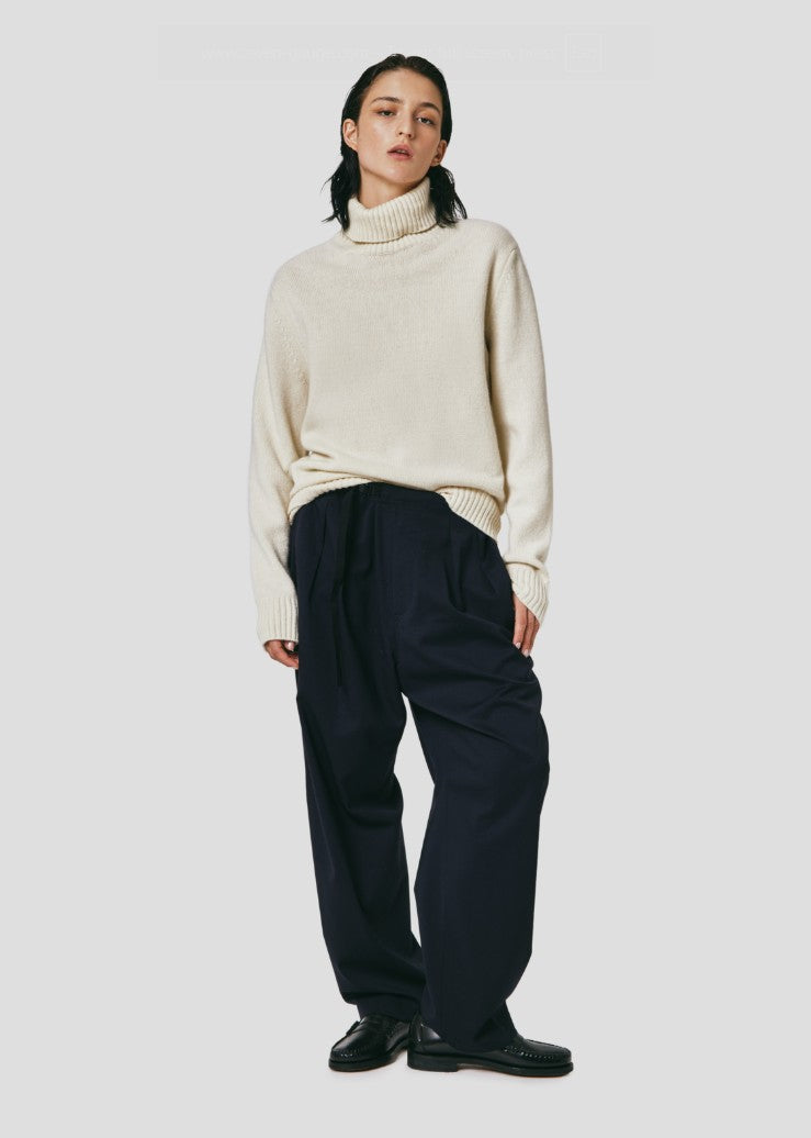 Seven Gauge U Sweater Panna / S Lambswool High Neck Sweater