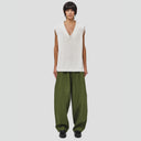 Seven Gauge U Vest panna / s Cotton Vest Sweater