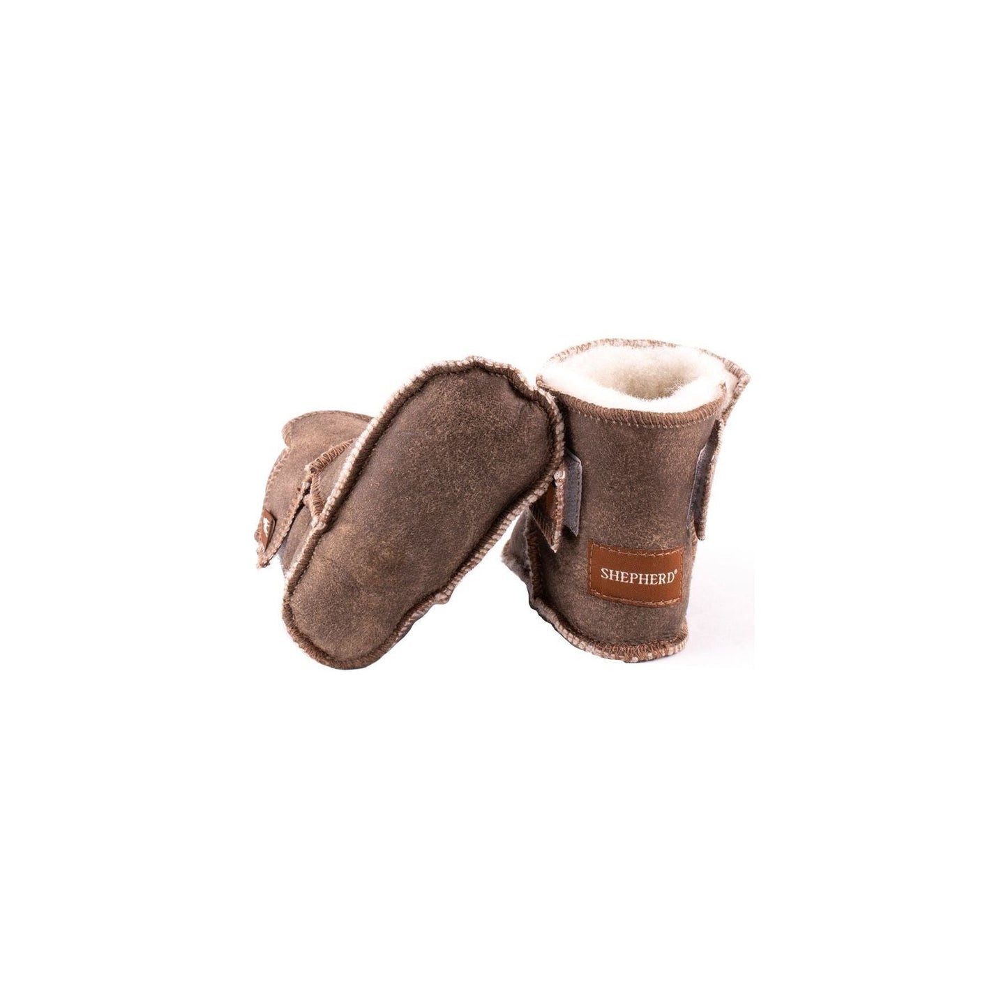 Shepherd of Sweden Kids Footwear Boras Baby Slipper, Antique Creme