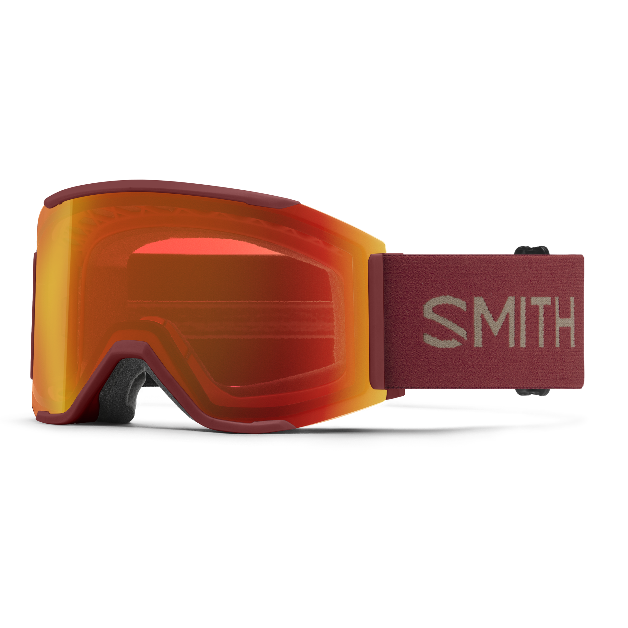 Smith Optics Snow Goggle Squad MAG - Ironwood - Chromapop Everyday Red Mirror