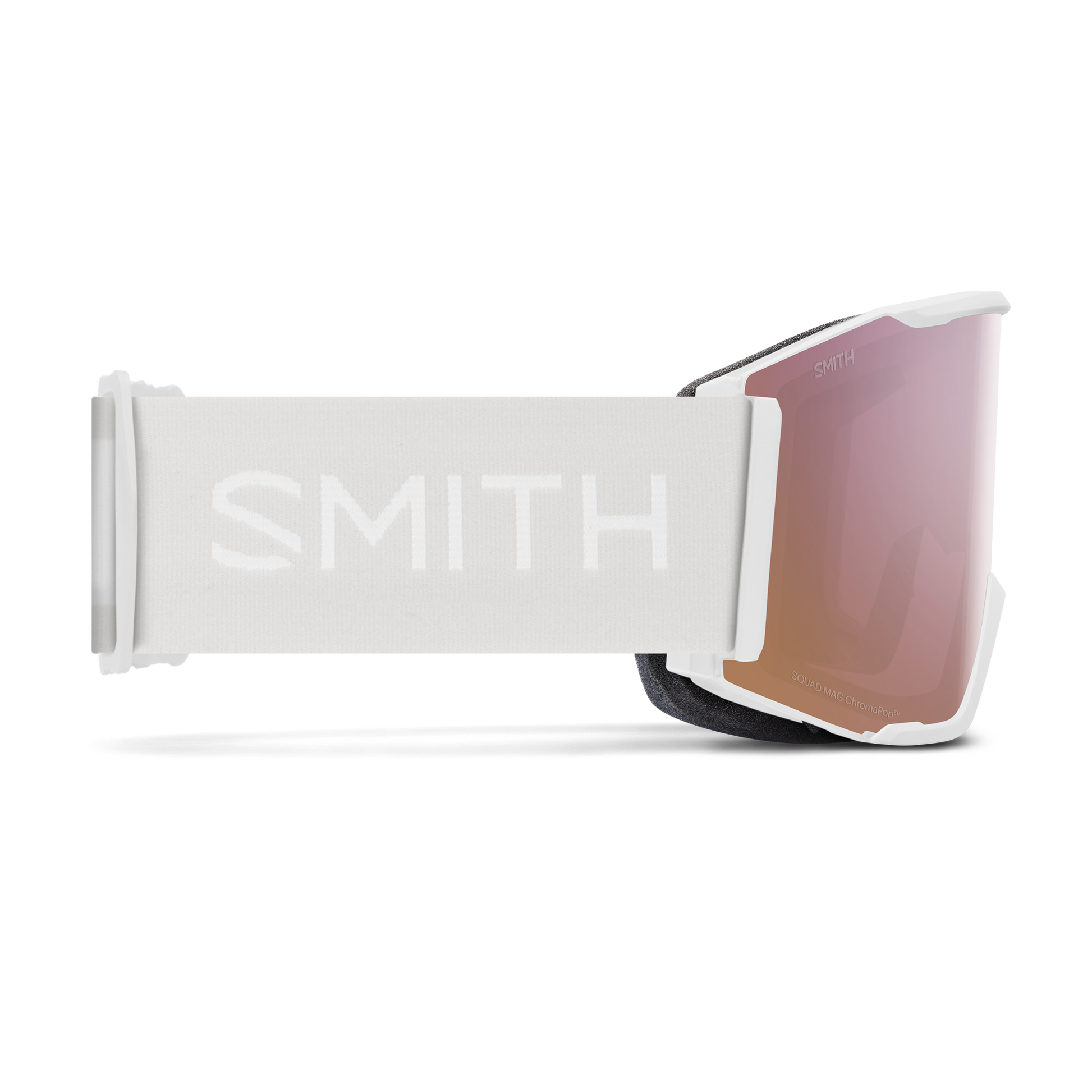 Smith Optics Snow Goggle Squad MAG - White Vapor - ChromaPop Everyday Rose Gold Mirror