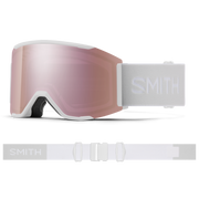 Smith Optics Snow Goggle Squad MAG - White Vapor - ChromaPop Everyday Rose Gold Mirror