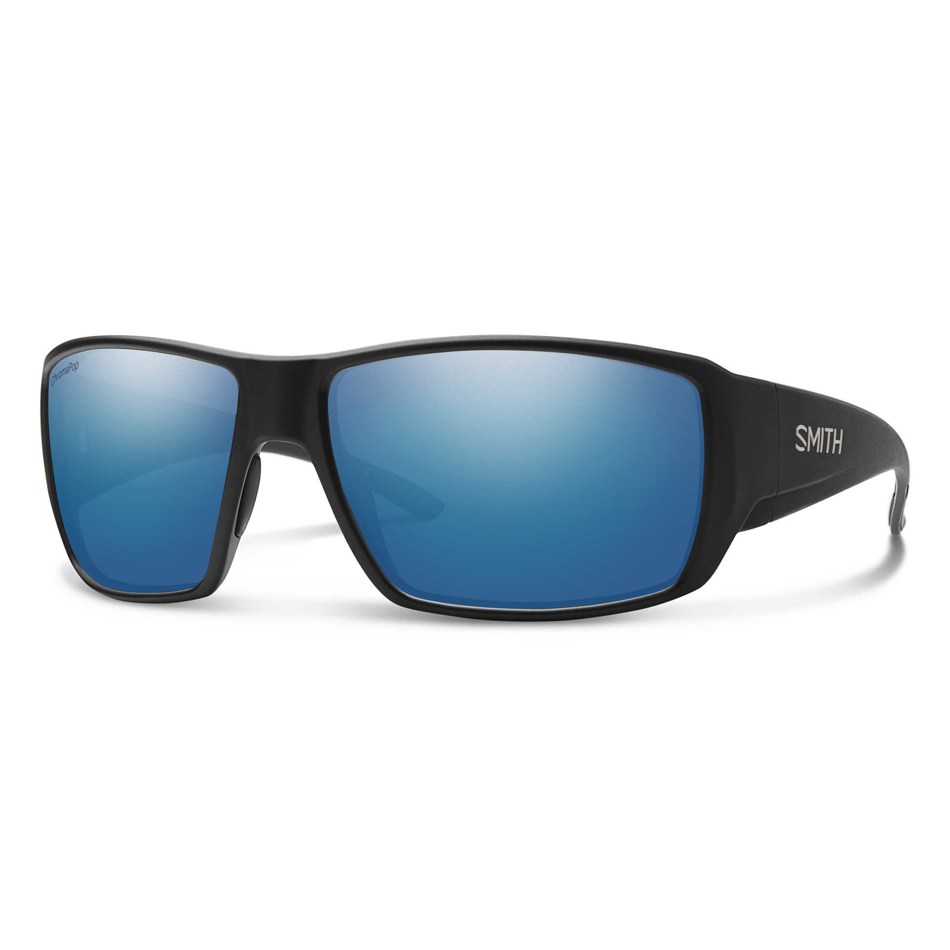 Smith Optics Sunglass Guide's Choice - Matte Black - ChromaPop Polarized Blue Mirror