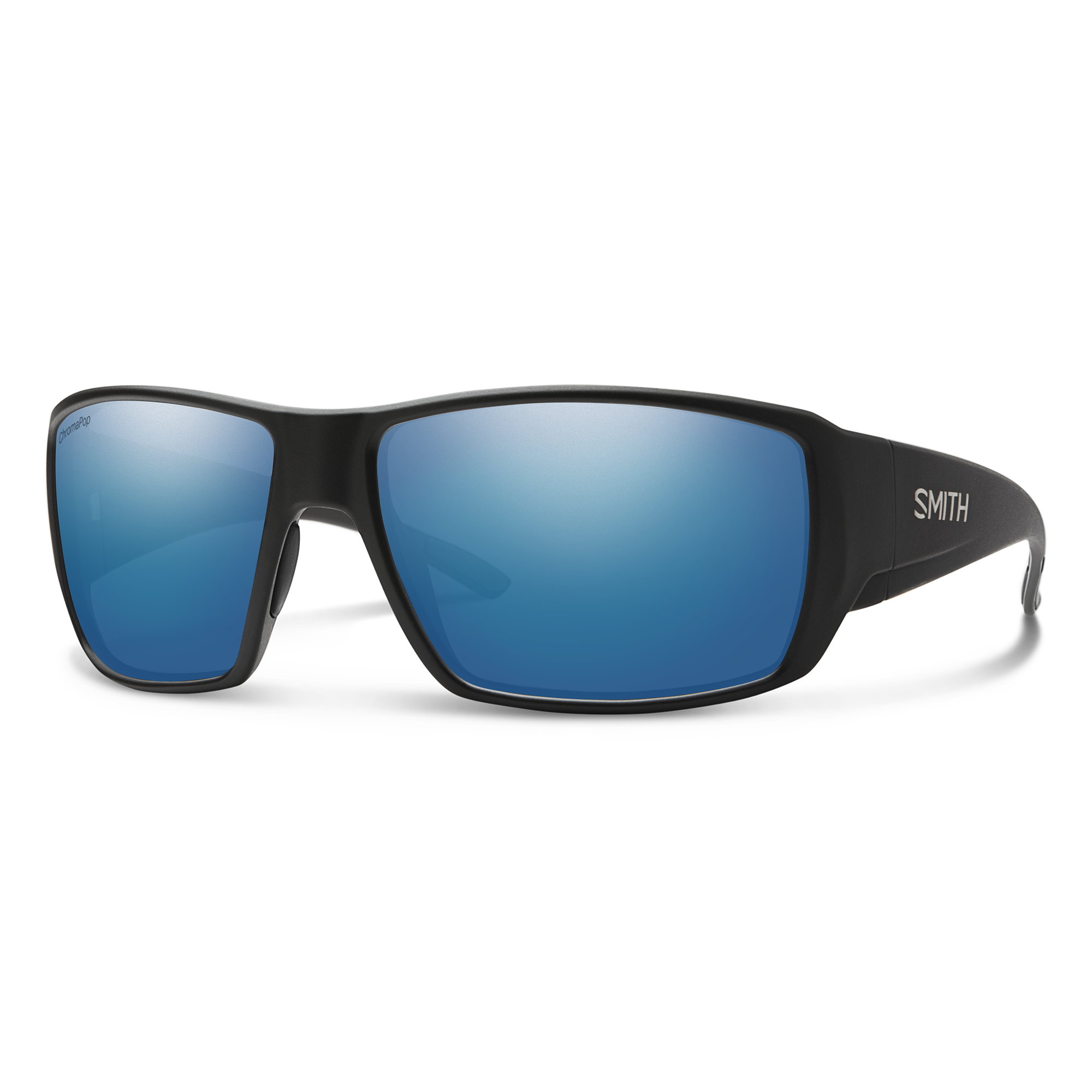 Smith Optics Sunglass Guide's Choice - Matte Black - ChromaPop Polarized Blue Mirror