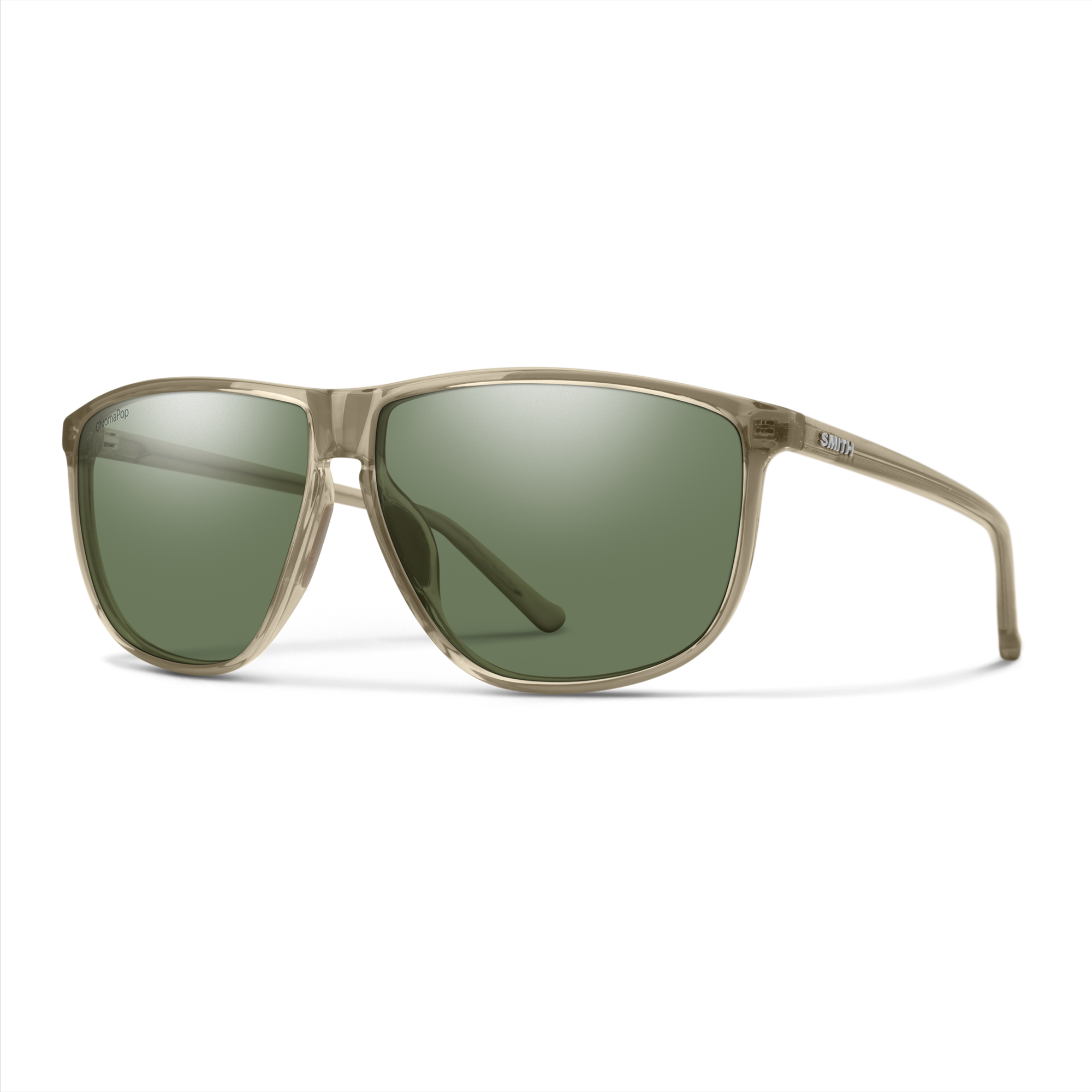 Smith Optics Sunglass Mono Lake - Summit Crystal - ChromaPop Polarized Gray Green