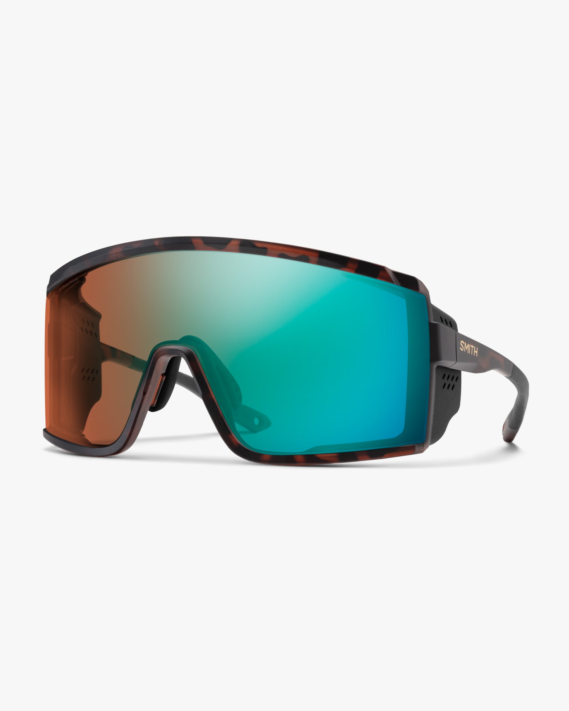 Smith Optics Sunglass Pursuit - Matte Tortoise - ChromaPop Glacier Photochromic Copper Opal Mirror
