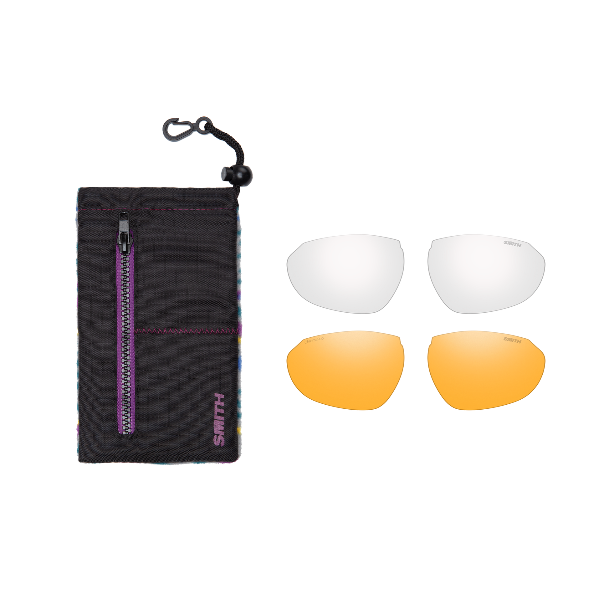 Smith Optics Sunglass Sliders - Electric Supernova - Chromapop Blue Mirror