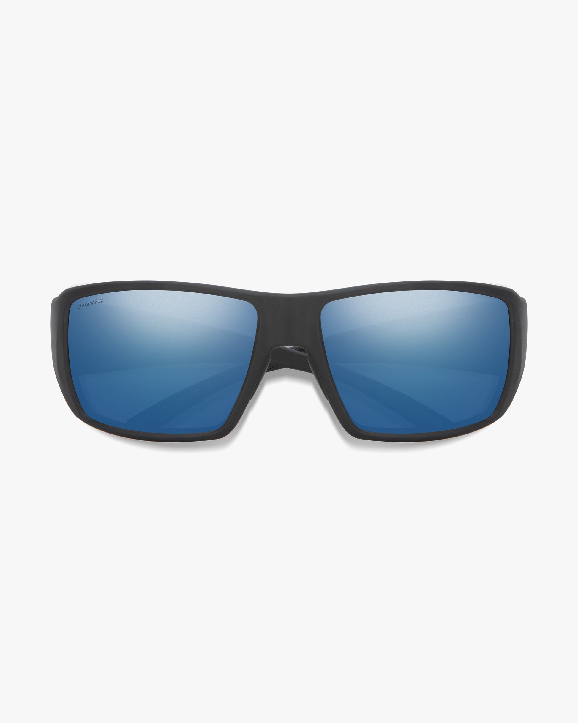 Smith Optics Sunglasses One Size Guide's Choice - Matte Black - Chromapop Glass Polarized Blue Mirror