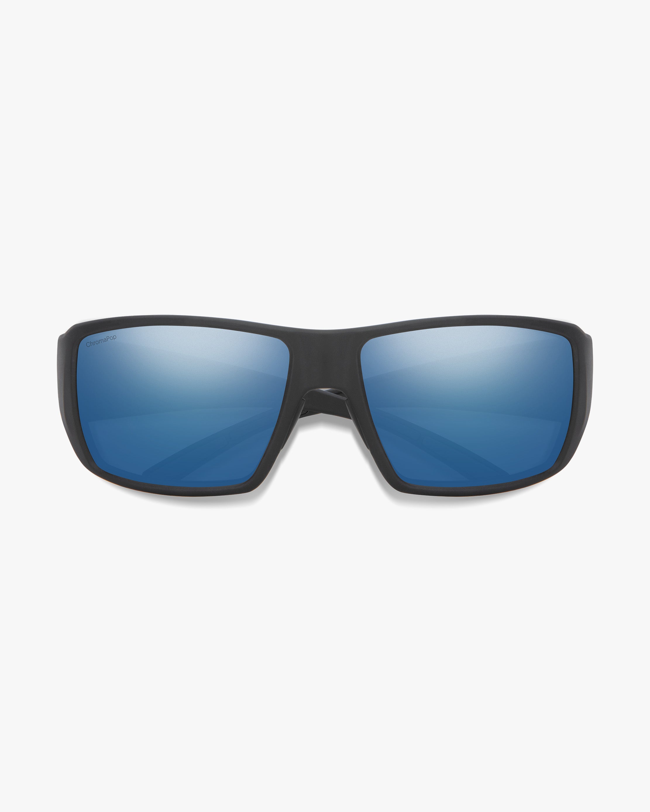 Smith Optics Sunglasses One Size Guide's Choice - Matte Black - Chromapop Glass Polarized Blue Mirror