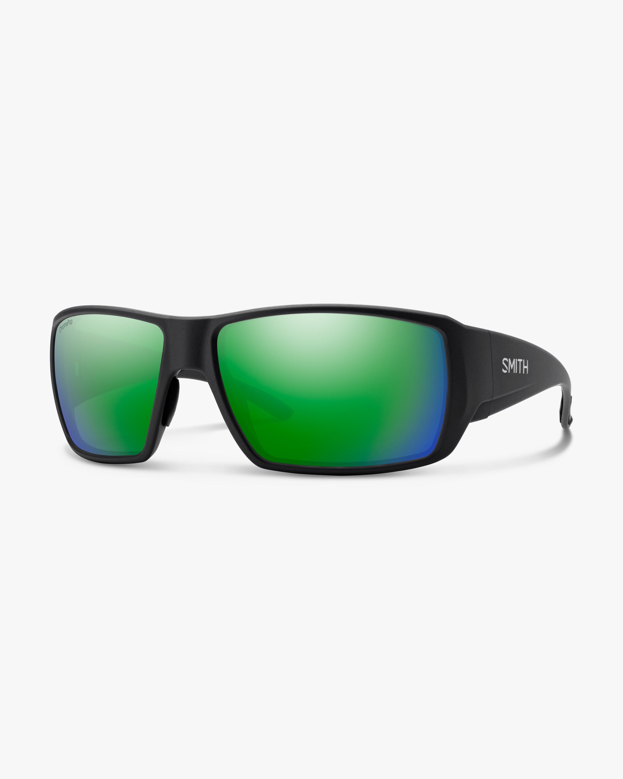 Smith Optics Sunglasses One Size Guide's Choice XL - Matte Black - Chromapop Glass Polarized Green Mirror