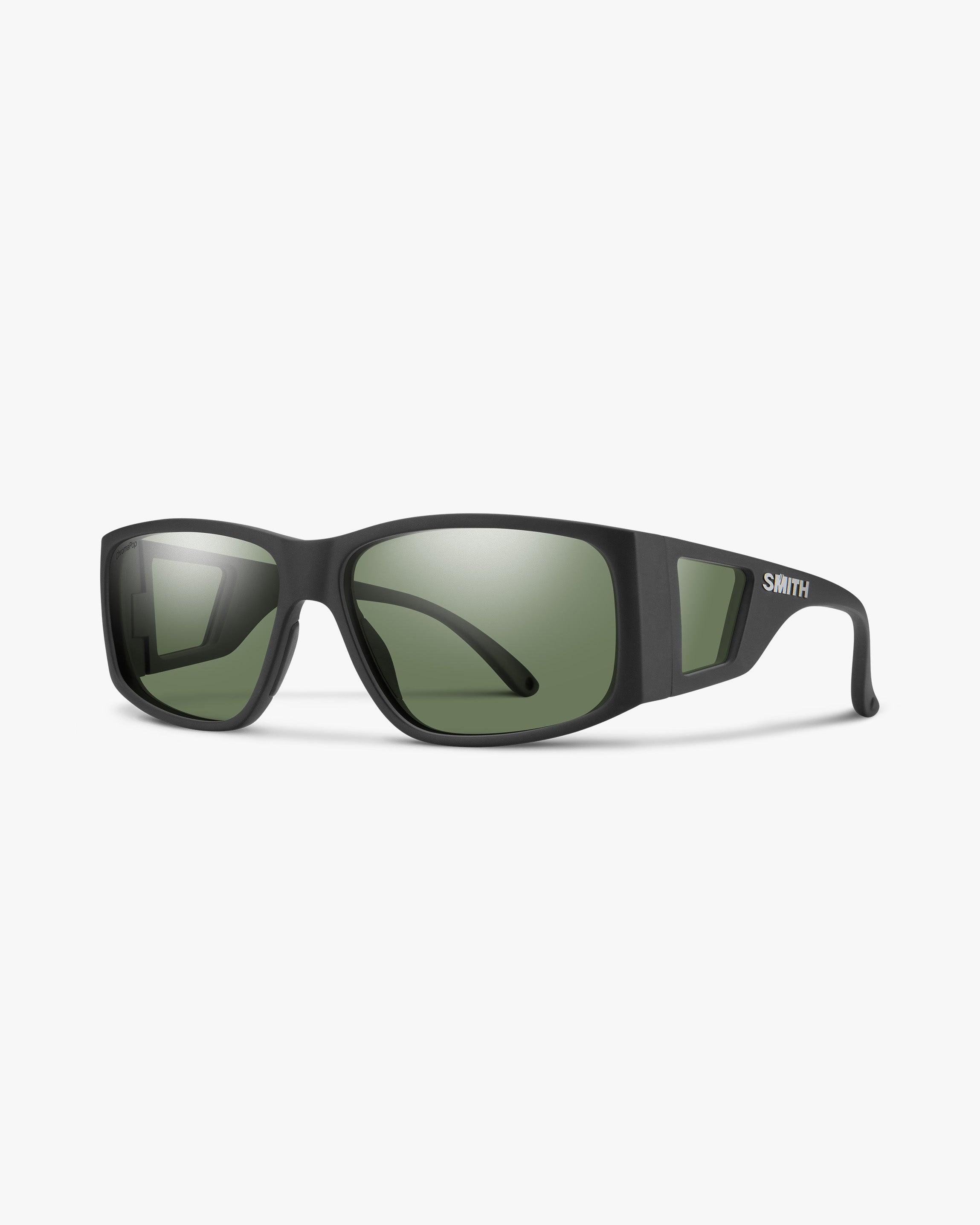 Smith Optics Sunglasses One Size Monroe Peak - Matte Black - Chromapop Polarized Gray Green