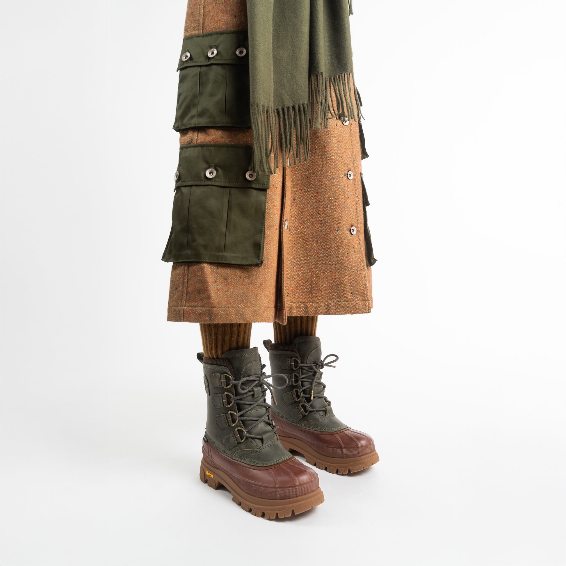 Sorel Shoes Sorel X Barbour Caribou Horizon™ GTX - Alpine Tundra/Gum 10