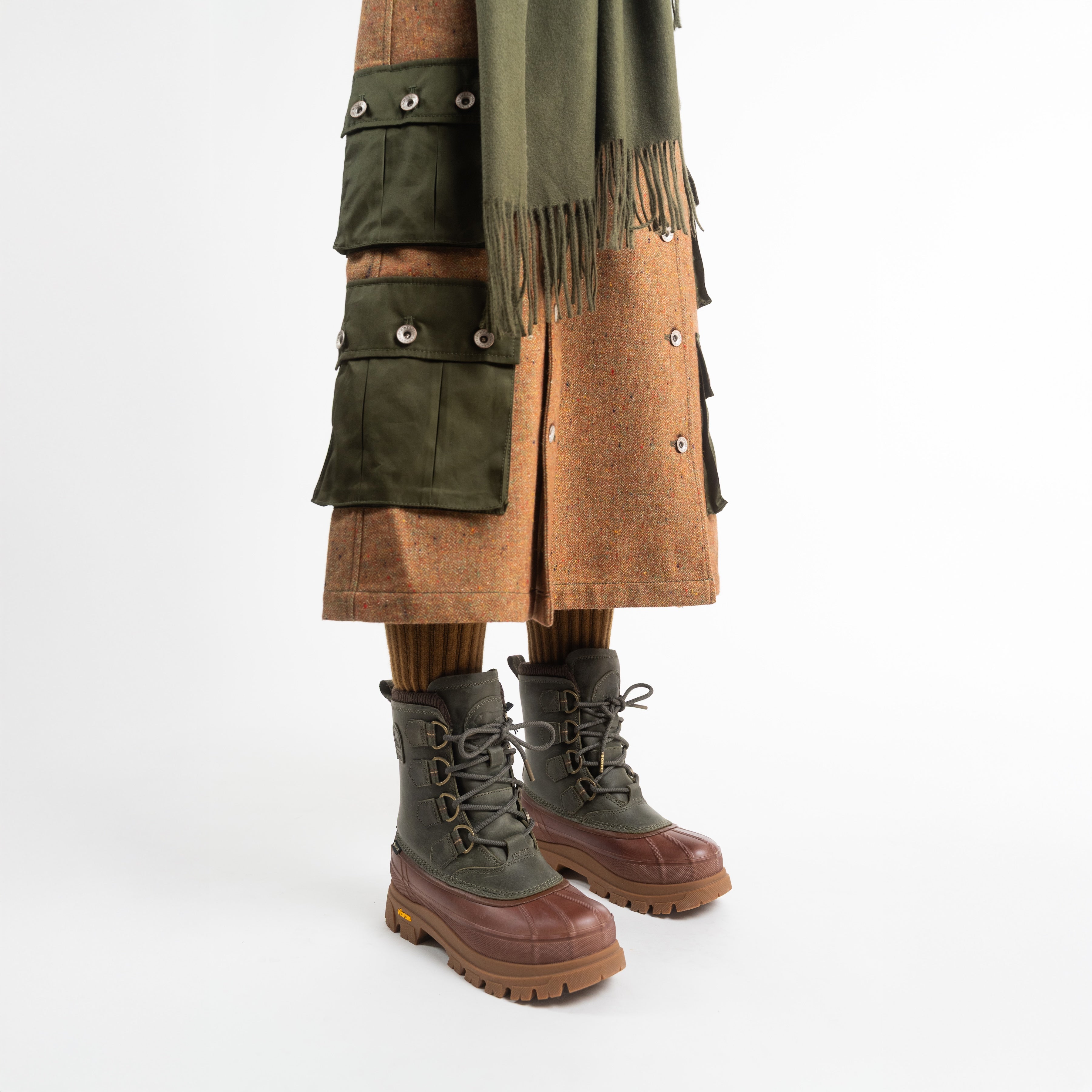 Sorel Shoes Sorel X Barbour Caribou Horizon™ GTX - Alpine Tundra/Gum 10