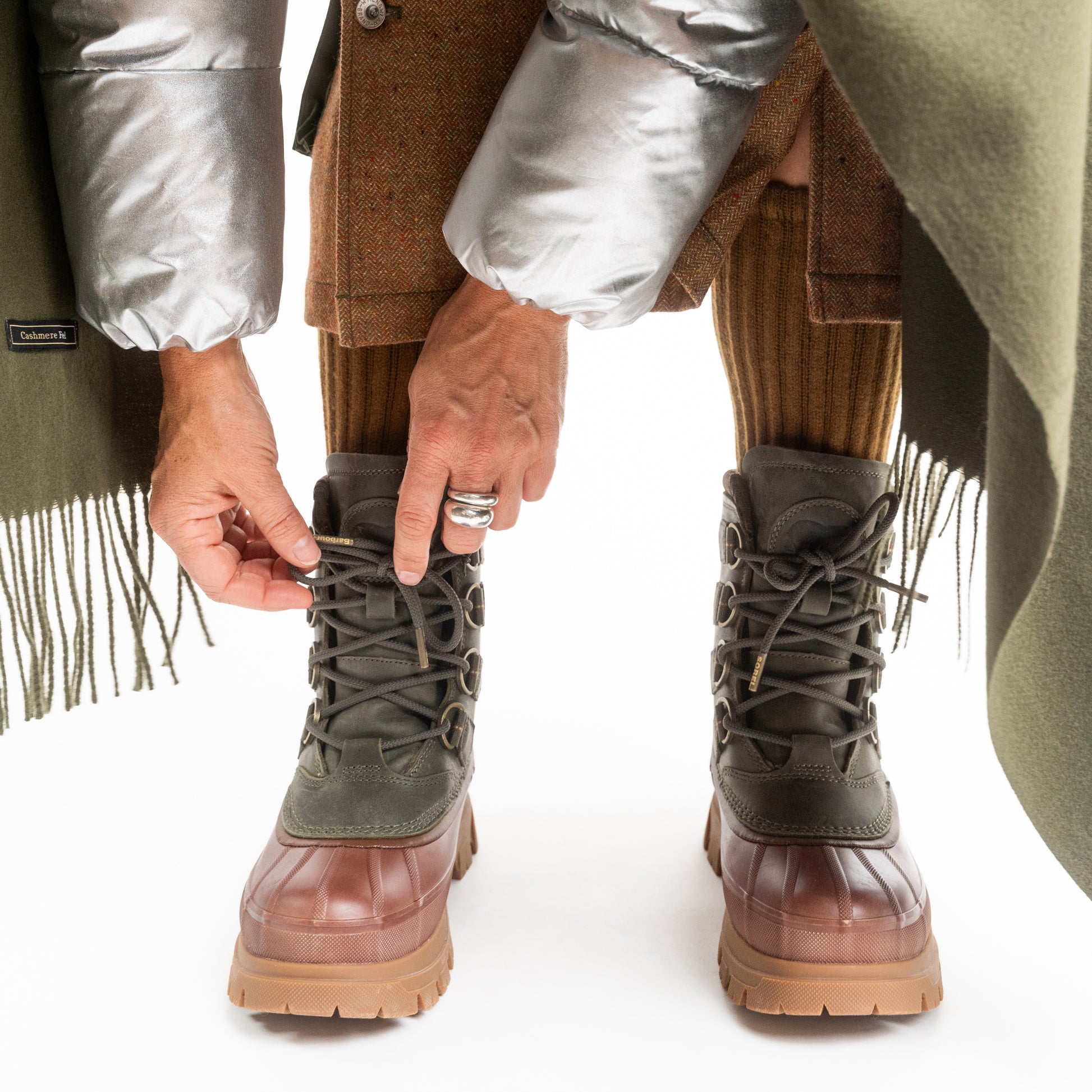 Sorel Shoes Sorel X Barbour Caribou Horizon™ GTX - Alpine Tundra/Gum 10