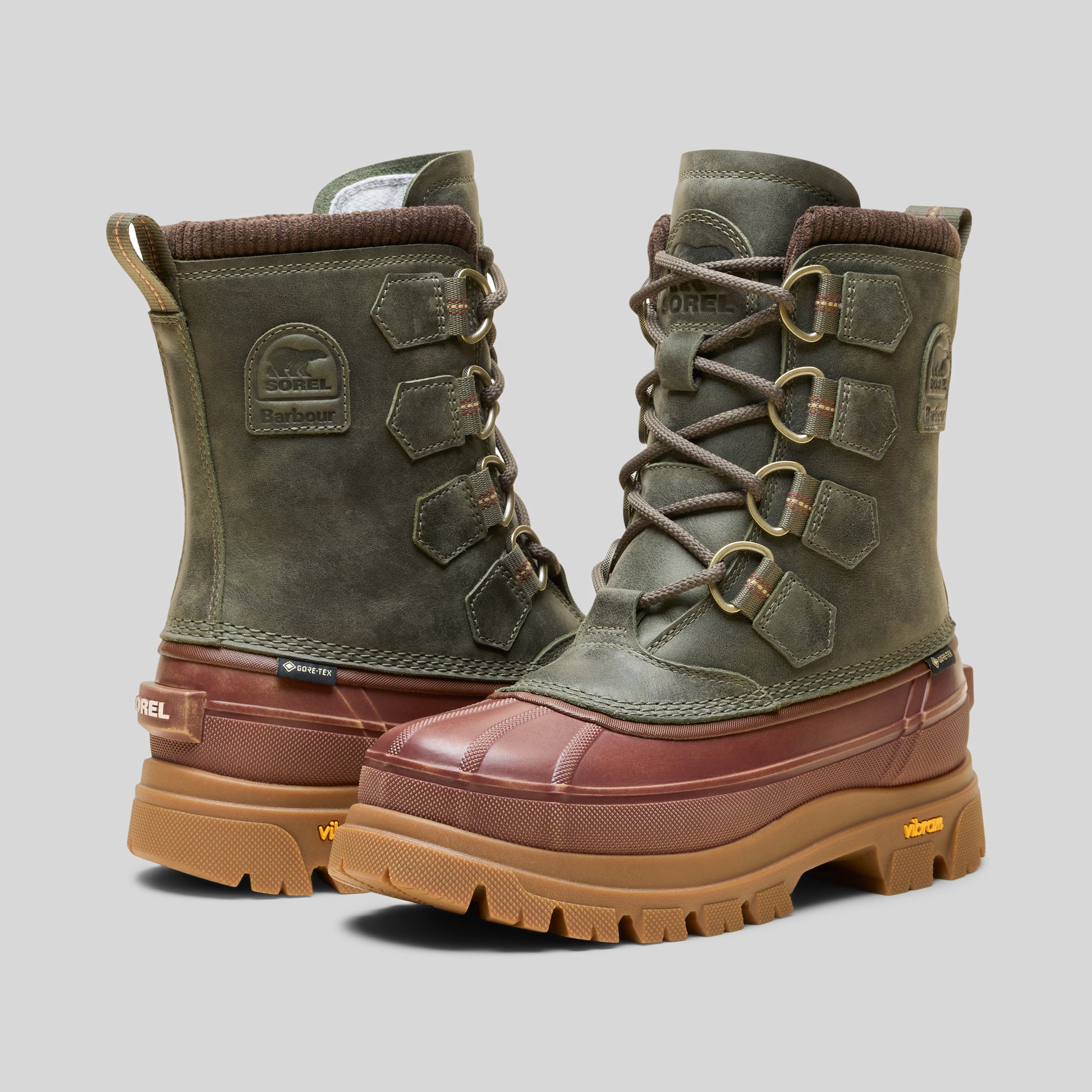 Sorel Shoes Sorel X Barbour Caribou Horizon™ GTX - Alpine Tundra/Gum 10